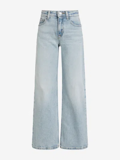 Calvin Klein Girls Wide Leg Jeans In Blue
