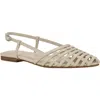 Calvin Klein Glessia Slingback Flat In White