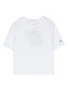 Calvin Klein Glitter-logo T-shirt In White