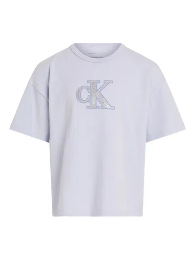 Calvin Klein Glittered-logo T-shirt