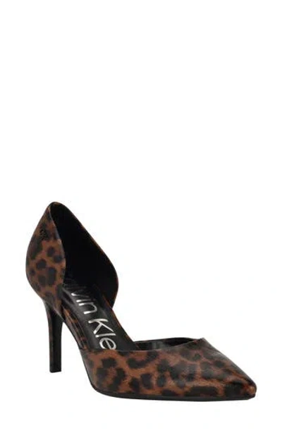 Calvin Klein Gloria D'orsay Pump In Animal Print