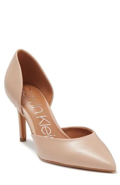 Calvin Klein Gloria D'orsay Pump In Light Natural Smooth