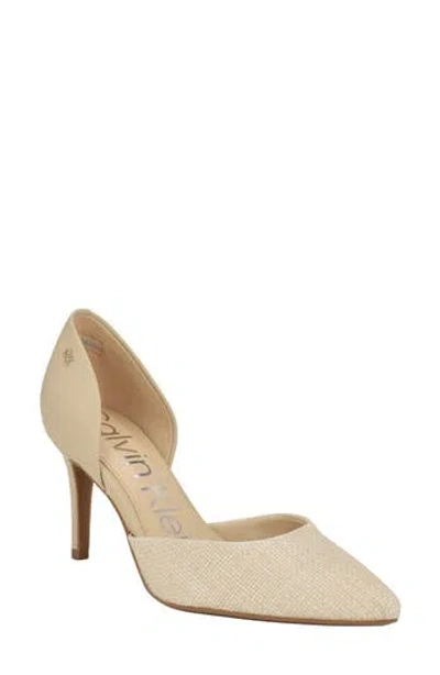Calvin Klein Gloria D'orsay Pump In Natural Combo