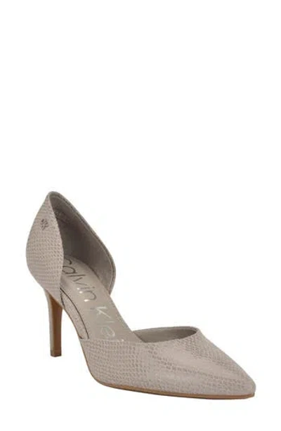 Calvin Klein Gloria D'orsay Pump In Taupe