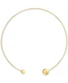 Calvin Klein Gold-tone Stainless Steel Sculptural Bubbles Sculptural Collar Necklace, 15-1/5" In Gold