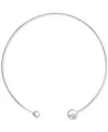 Calvin Klein Gold-tone Stainless Steel Sculptural Bubbles Sculptural Collar Necklace, 15-1/5" In White