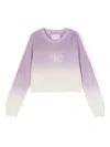 Calvin Klein Gradient-effect Cotton Jumper In Purple