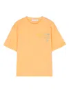 Calvin Klein Gradient Logo-print T-shirt In Orange