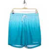 Calvin Klein Gradient Stripe Swim Trunks In Atlantis