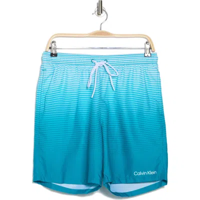 CALVIN KLEIN CALVIN KLEIN GRADIENT STRIPE SWIM TRUNKS