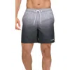 Calvin Klein Core Volley Gradient Stripe Swim Trunks In Black