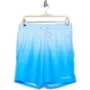 Calvin Klein Gradient Stripe Swim Trunks In Light Blue