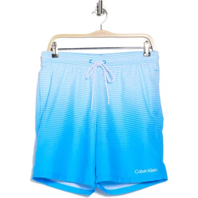 CALVIN KLEIN CALVIN KLEIN GRADIENT STRIPE SWIM TRUNKS