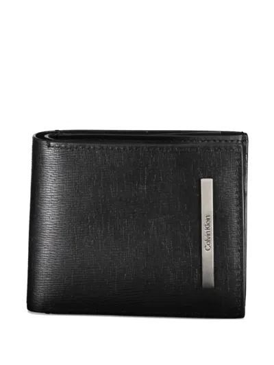 Calvin Klein Grained Logo-plaque Wallet In Pattern