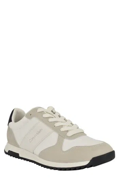 Calvin Klein Granit Sneaker In Ivory