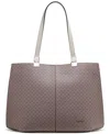 CALVIN KLEIN GRANITE SIGNATURE TRIPLE COMPARTMENT TOTE WITH MAGNETIC SNAP