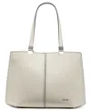Calvin Klein Granite Studded Large Tote Bag In Cherub White