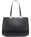 Calvin Klein Granite Tote Bag In Black,silver