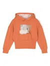 Calvin Klein Graphic Logo-print Hoodie In Sec Orange