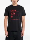 Calvin Klein Graphic-print T-shirt In Black