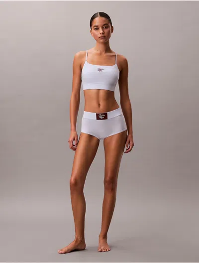 Calvin Klein Graphic Unlined Bralette In Multi
