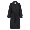 Calvin Klein Gray Coats In Black