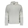 Calvin Klein Elegant Gray Hooded Sweatshirt With Contrasting Details In Gray