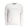 Calvin Klein Gray Cotton Sweater In White