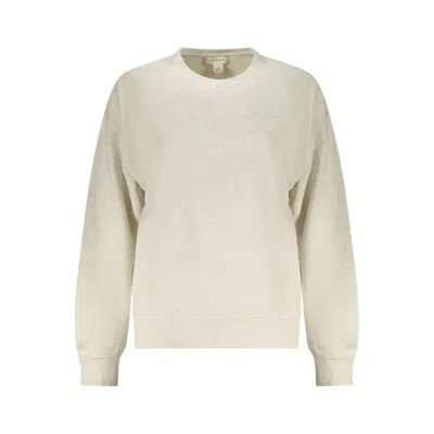 Calvin Klein Gray Cotton Women's Sweatshirt In Neutral