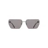 Calvin Klein Gray Metal Men Sunglass