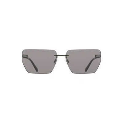 Calvin Klein Gray Metal Men Sunglass