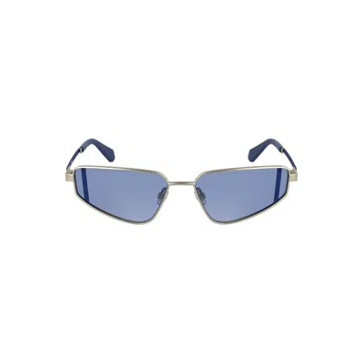 Calvin Klein Gray Metal Women Sunglass