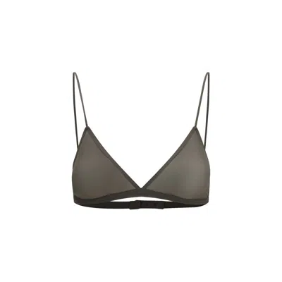 CALVIN KLEIN GRAY NYLON BRA