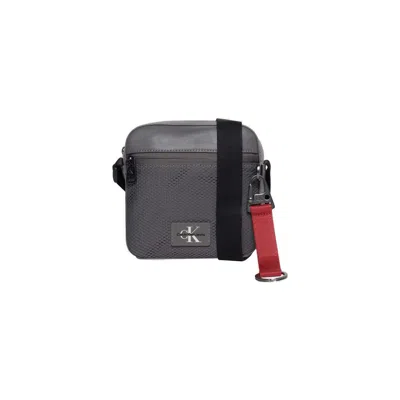 Calvin Klein Grey Recycled Polyester Messenger Bag