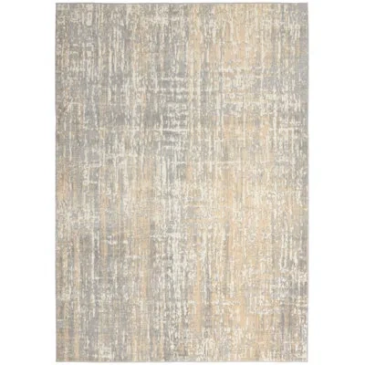 Calvin Klein Gray/beige Area Rug In Gray,beige