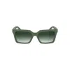 Calvin Klein Green Bio Based Fabric Sunglasses In Green