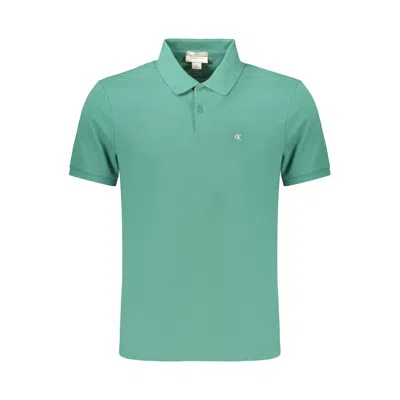 Calvin Klein Green Cotton Mens Polo