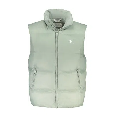 Calvin Klein Quilted Puffer Vest In Green