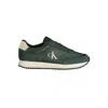 Calvin Klein Green Polyester Men Sneaker In Green