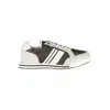 Calvin Klein Sleek Green Lace-up Sneakers With Logo Accent In Brown