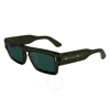 Calvin Klein Green Rectangular Men's Sunglasses Ck24532s 330 54