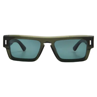 CALVIN KLEIN GREEN RECTANGULAR MEN'S SUNGLASSES CK24532S 330 54