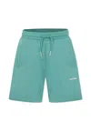 Calvin Klein Green Shorts For Kids With Logo In Green