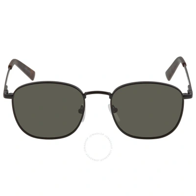Calvin Klein Green Square Men's Sunglasses Ck20122s 001 52 In Black / Green