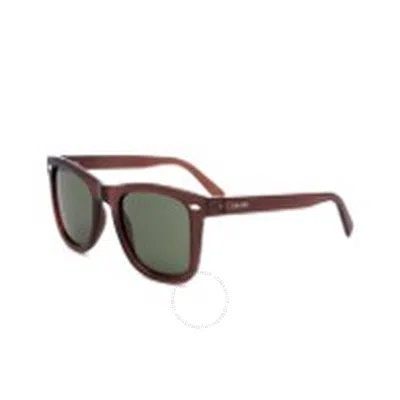 Calvin Klein Green Square Men's Sunglasses Ck22555s 210 51 In Brown
