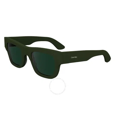 Calvin Klein Green Square Men's Sunglasses Ck24510s 300 51