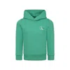 Calvin Klein Green Sweatshirt For Kids With Logo In Green
