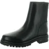 Calvin Klein Amina Womens Leather Block Heel Chelsea Boots In Black