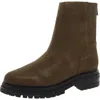 Calvin Klein Greg Womens Suede Solid Mid-calf Boots In Green