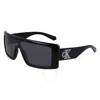 Calvin Klein Grey Browline Unisex Sunglasses Ckj23655s 001 57